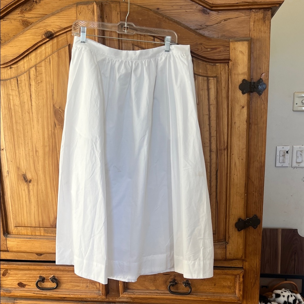 a new day White A-Line Midi Skirt